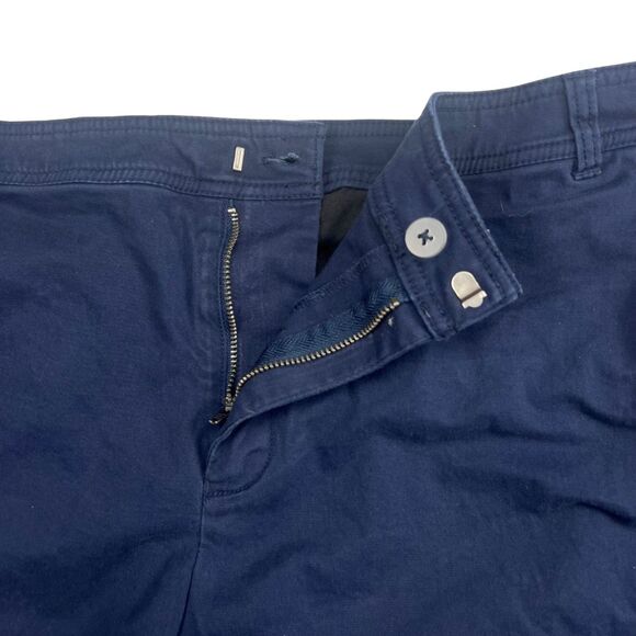 Lane Bryant Shorts Womens 28 Navy Blue Chino Belt Loops Preppy Casual Flat Front - Picture 10 of 10